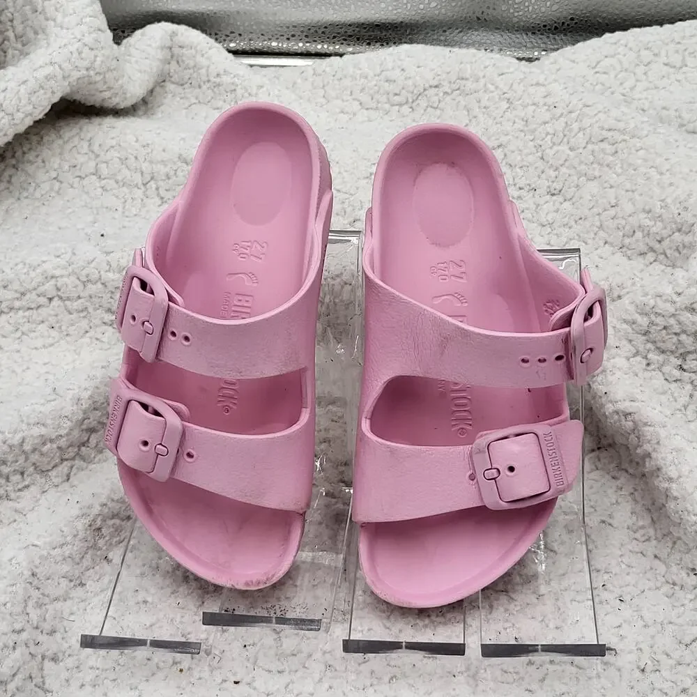 Birkenstock Arizona Essentials Slide Sandal Pink Girls EU 27 US 9-9.5